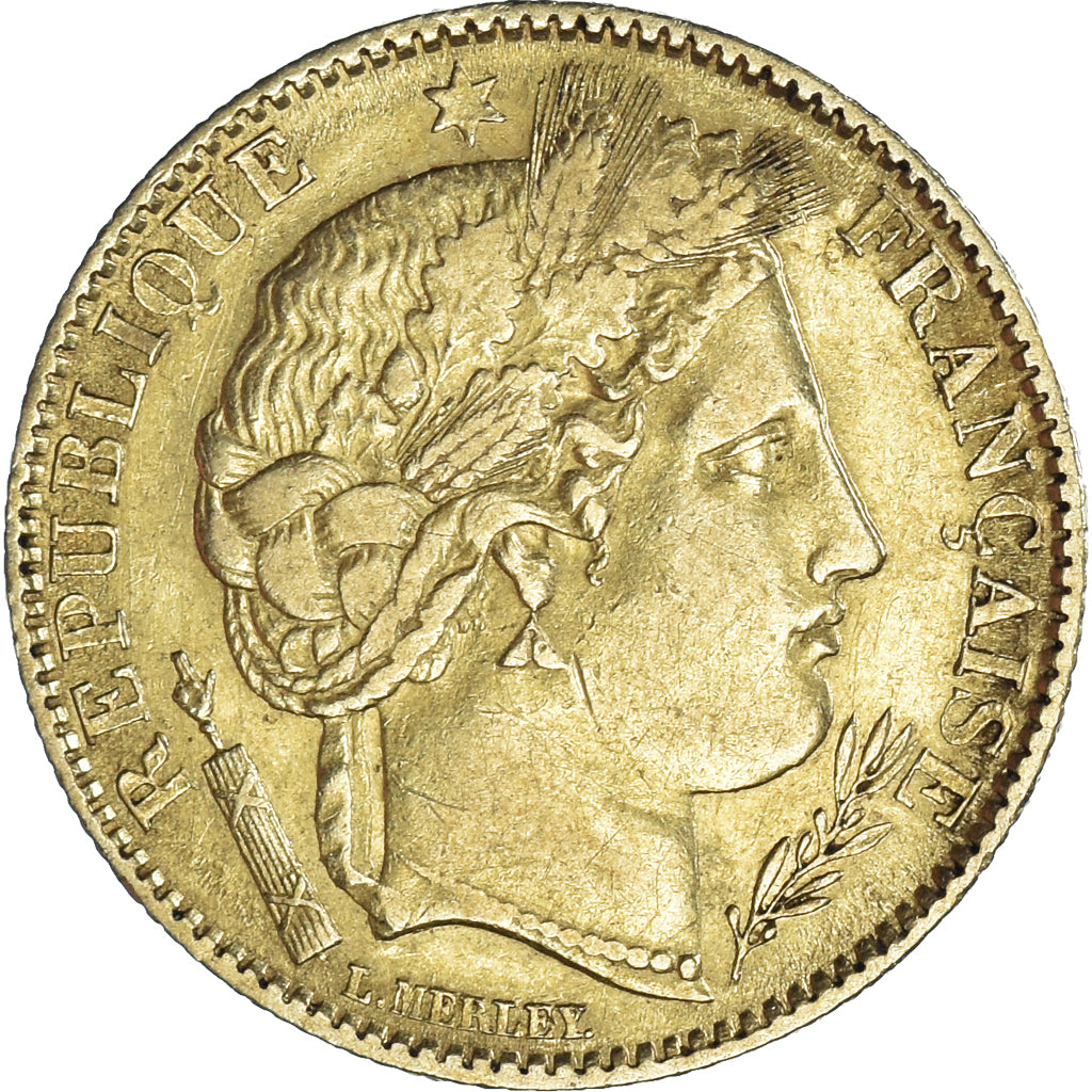 Coin, France, Cérès, 10 Francs, 1850, Paris, EF(40-45), Gold, KM:770