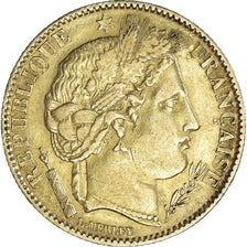 Coin, France, Cérès, 10 Francs, 1850, Paris, EF(40-45), Gold, KM:770