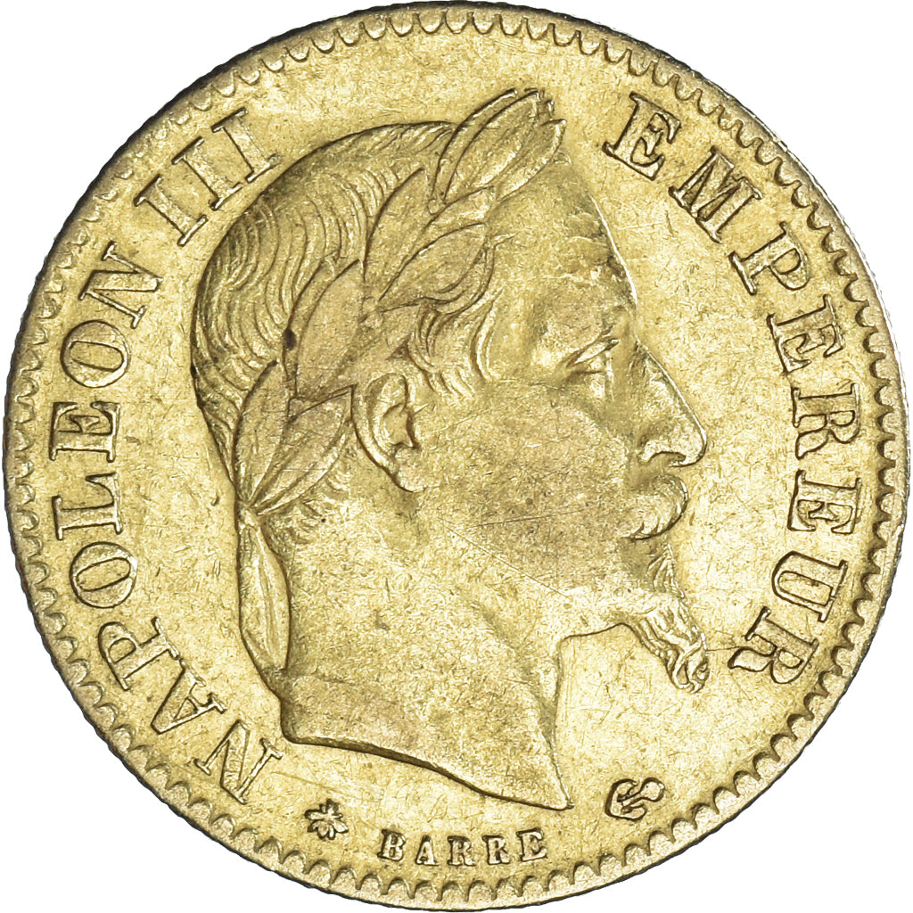 Coin, France, Napoléon III, 10 Francs, 1868, Paris, EF(40-45), Gold, KM:800.1