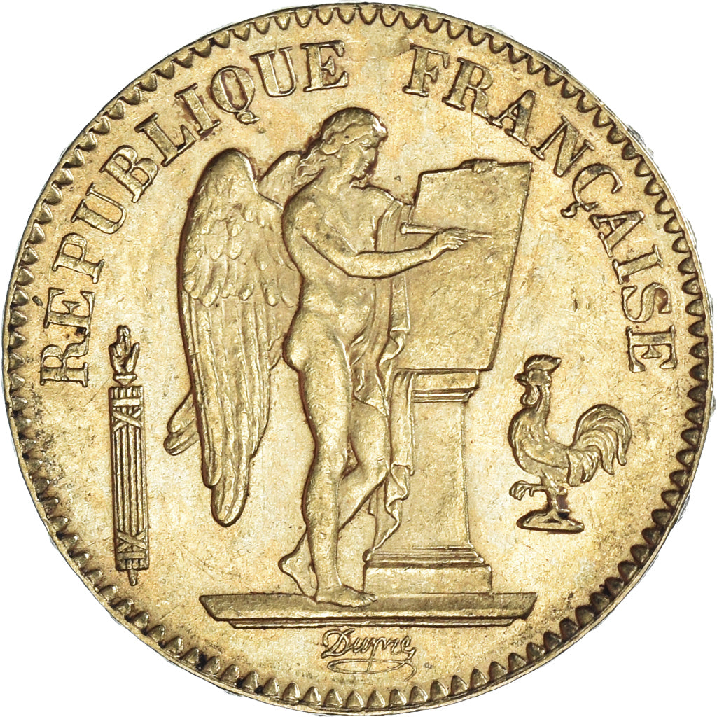 Münze, Frankreich, Génie, 20 Francs, 1887, Paris, VZ, Gold, KM:825