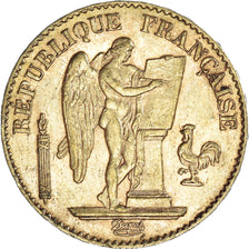 Munten, Frankrijk, Génie, 20 Francs, 1889, Paris, ZF+, Goud, KM:825