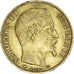 Moneta, Francja, Napoleon III, Napoléon III, 20 Francs, 1860/50, Strasbourg