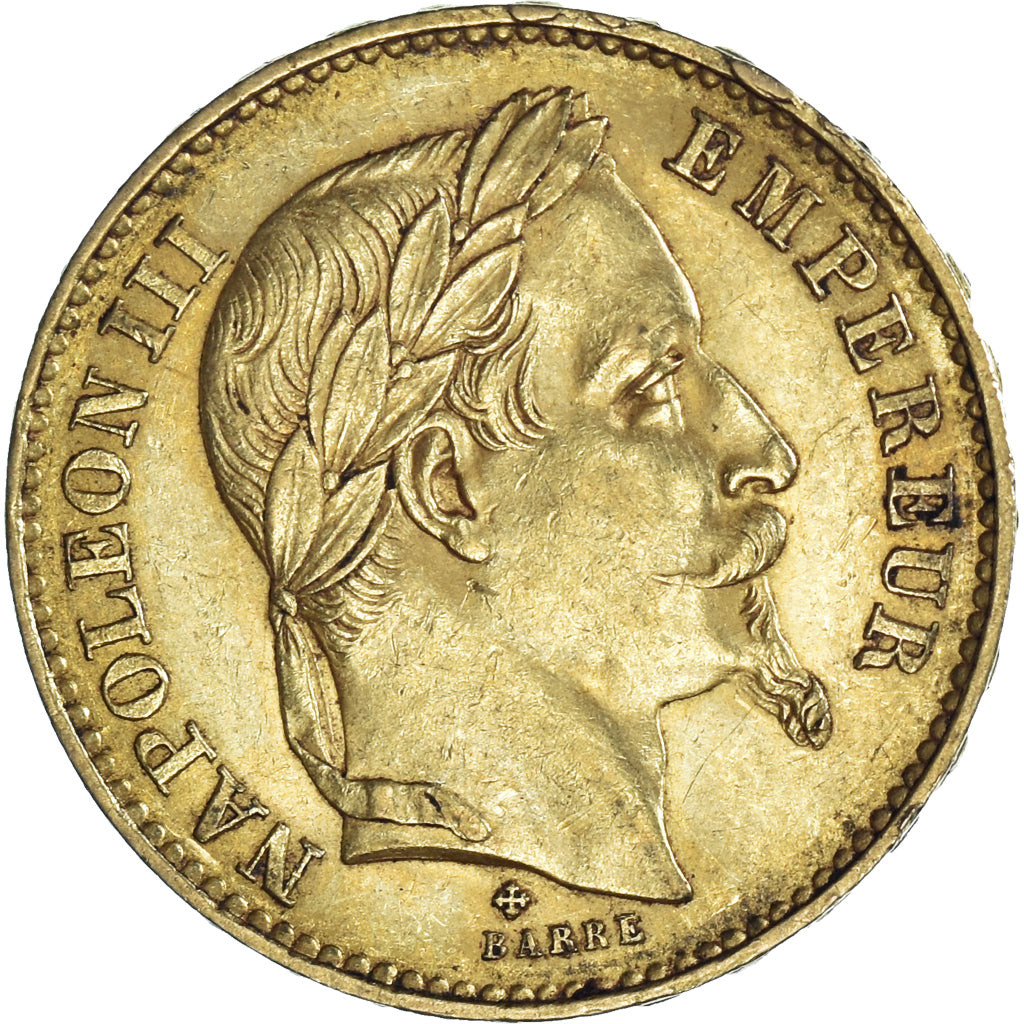 Coin, France, Napoléon III, 20 Francs, 1870, Strasbourg, AU(50-53), Gold