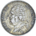Moneta, Francia, Louis XVIII, 5 Francs, 1824, Rouen, BB, Argento, KM:711.2