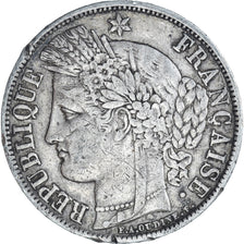 Coin, France, Cérès, 5 Francs, 1851, Paris, VF(30-35), Silver, KM:761.1