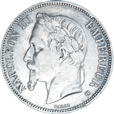 Coin, France, Napoleon III, 5 Francs, 1869, Strasbourg, VF(30-35), Silver