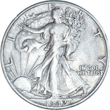 Münze, Vereinigte Staaten, Walking Liberty Half Dollar, Half Dollar, 1942, U.S.