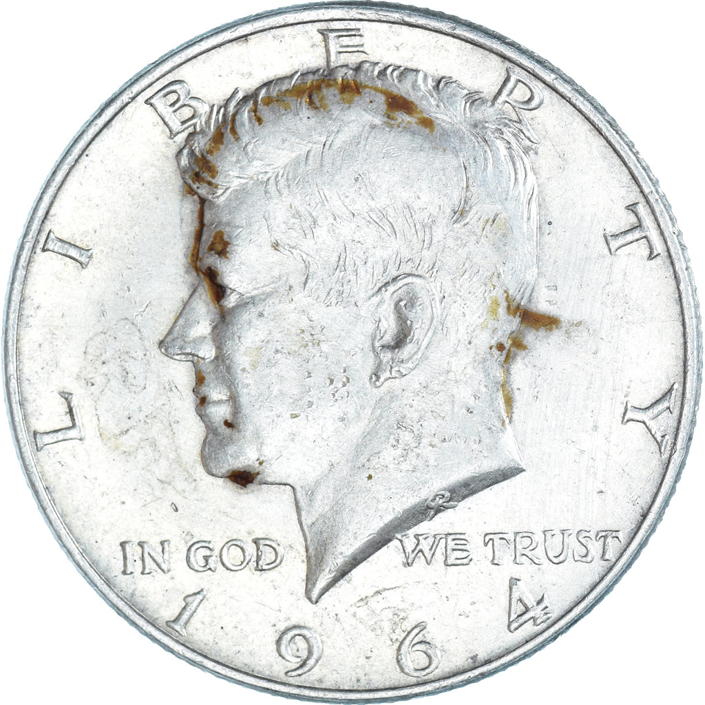 Coin, United States, Kennedy Half Dollar, Half Dollar, 1964, U.S. Mint