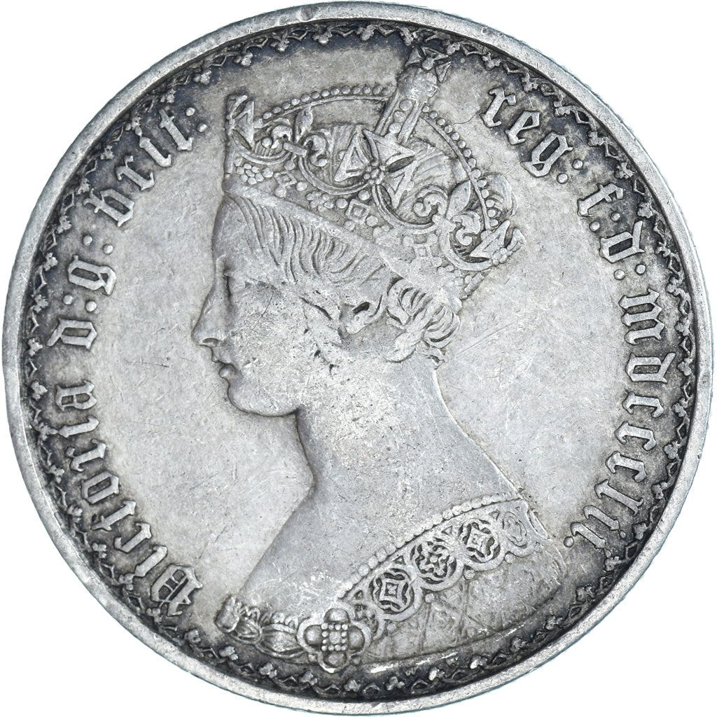 Coin, Great Britain, Victoria, Florin, Two Shillings, 1852, London, EF(40-45)