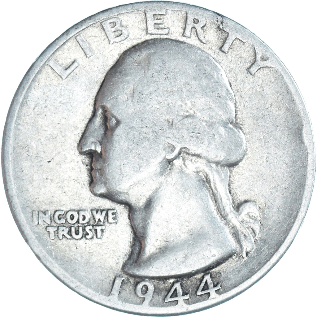 Coin, United States, Washington Quarter, Quarter, 1944, U.S. Mint, Philadelphia