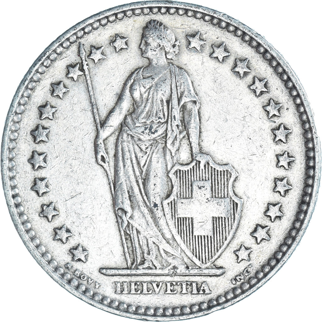 Moneta, Svizzera, 2 Francs, 1936, Bern, BB, Argento, KM:21