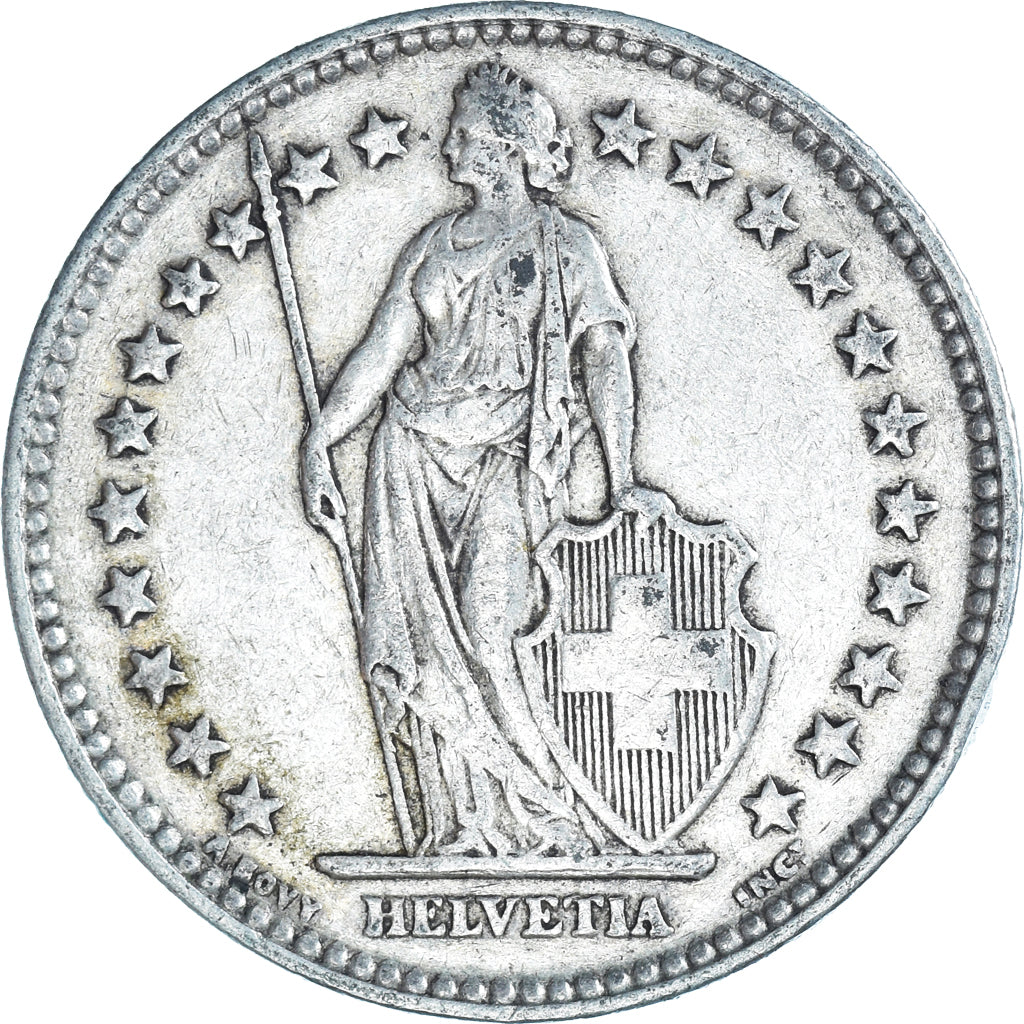 Moneta, Svizzera, 2 Francs, 1939, Bern, MB+, Argento, KM:21