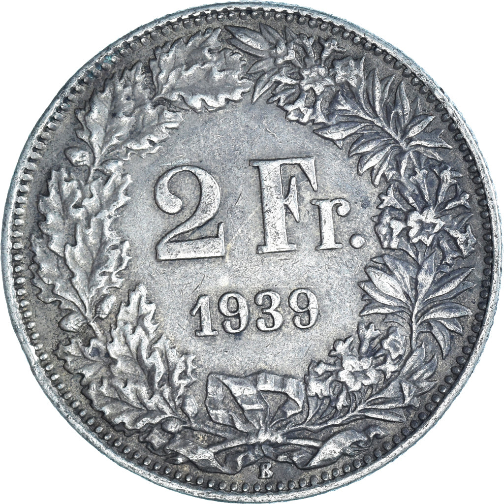 Monnaie, Suisse, 2 Francs, 1939, Bern, TTB, Argent, KM:21