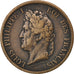 Colonie francesi, Louis - Philippe, 10 Centimes, 1839, Paris, MB+, Bronzo, KM...