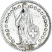 Coin, Switzerland, 2 Francs, 1955, Bern, AU(50-53), Silver, KM:21
