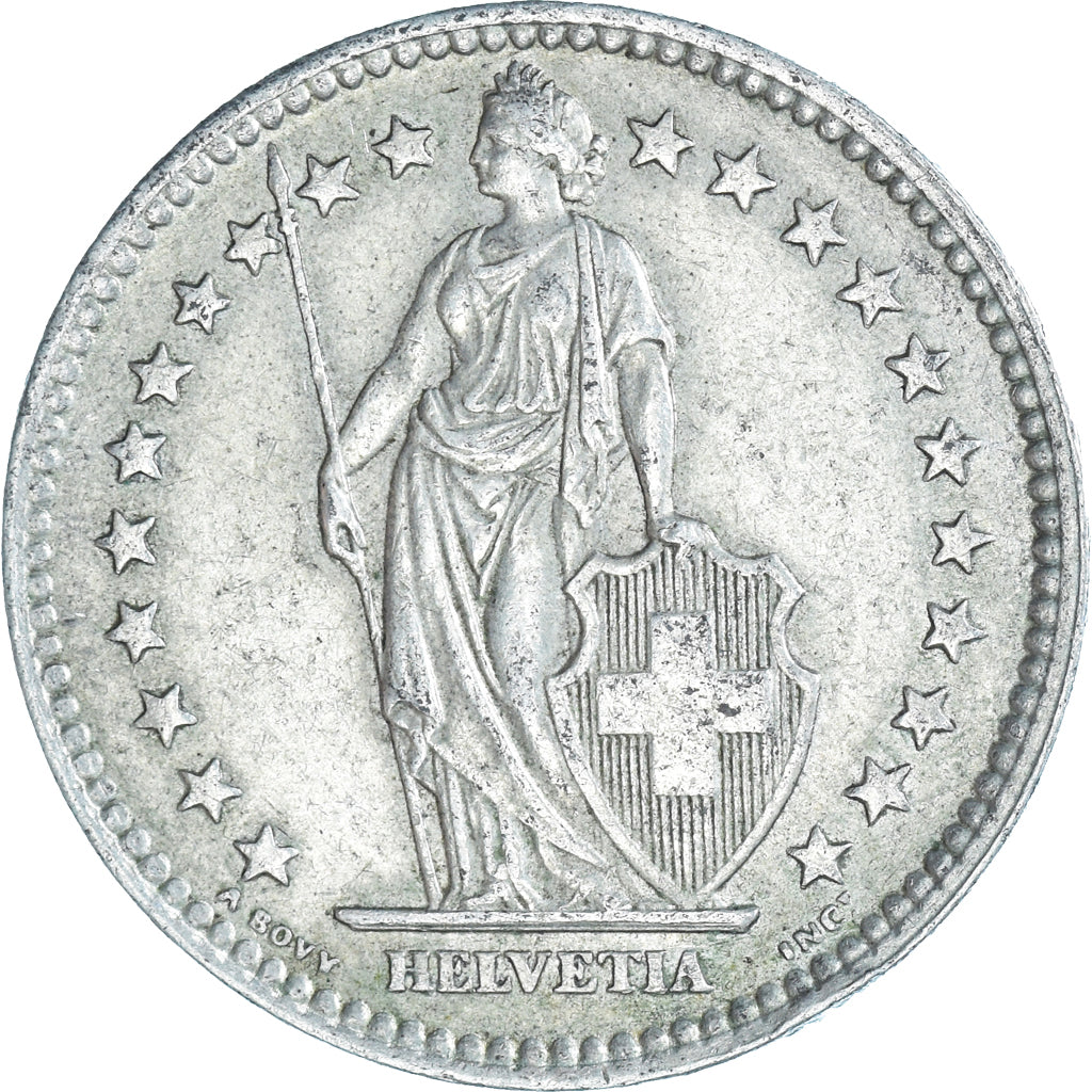 Moneta, Svizzera, 2 Francs, 1958, Bern, BB, Argento, KM:21