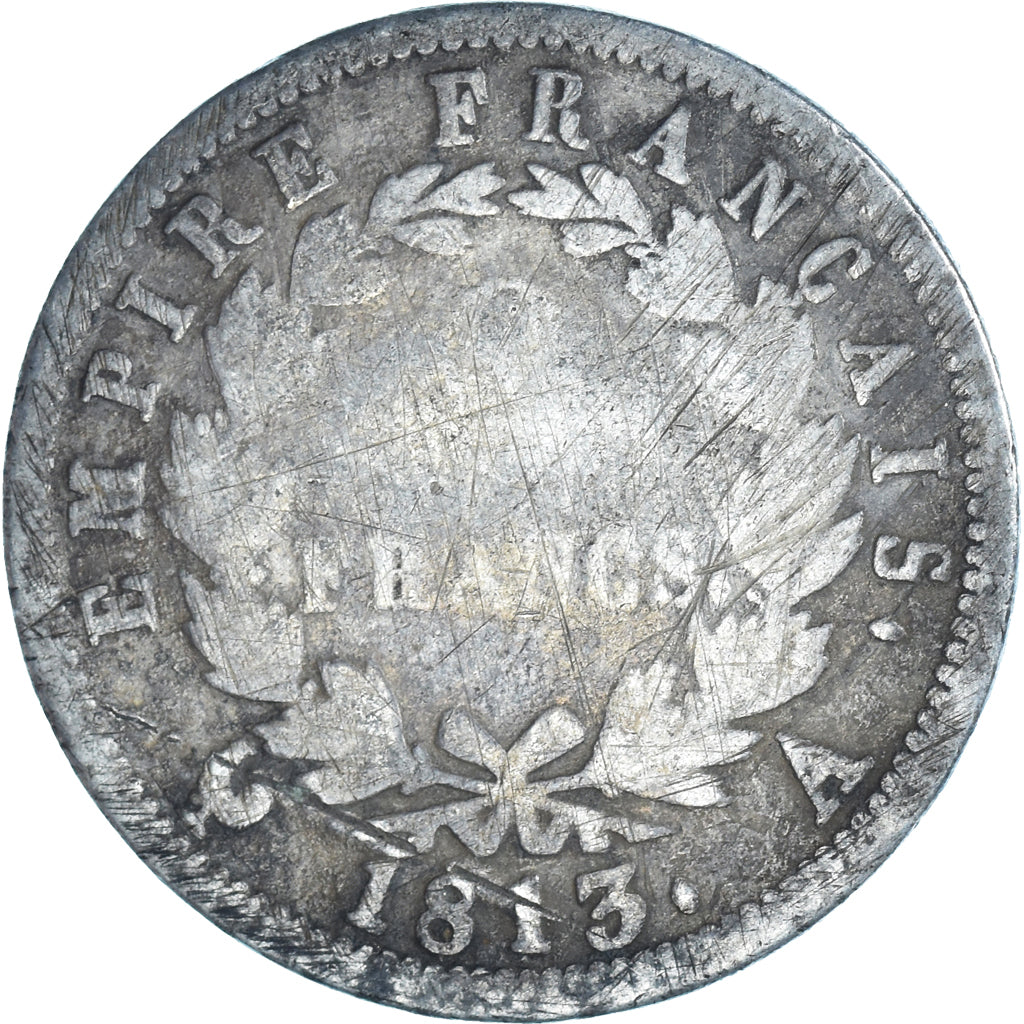 Münze, Frankreich, Napoléon I, 2 Francs, 1813, Paris, SGE+, Silber, KM:693.1