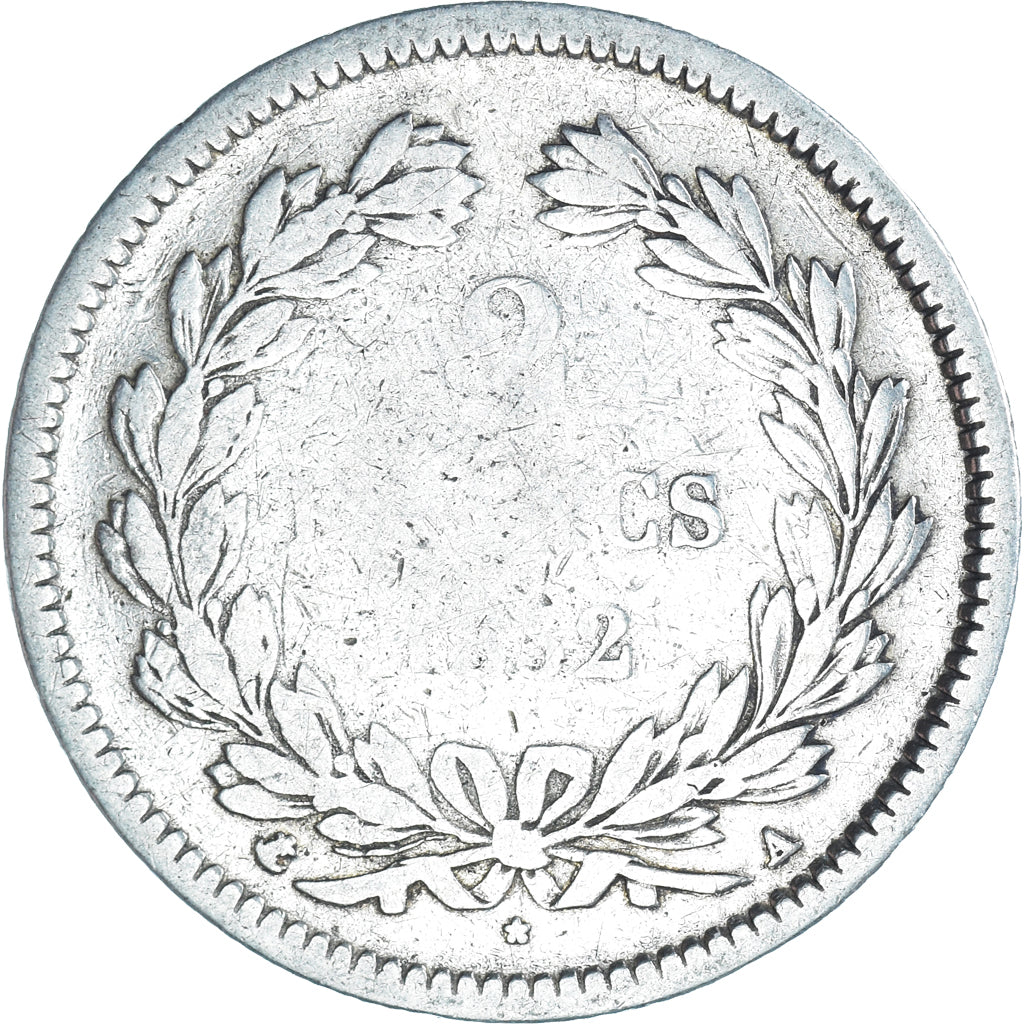 Münze, Frankreich, Louis-Philippe, 2 Francs, 1832, Paris, SGE+, Silber