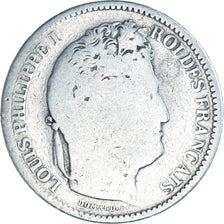 Moneda, Francia, Louis-Philippe, 2 Francs, 1834, Paris, BC, Plata, KM:743.1