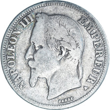 Coin, France, Napoleon III, 2 Francs, 1869, Paris, F(12-15), Silver, KM:807.1