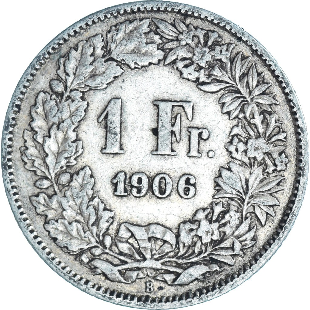 Munten, Zwitserland, Franc, 1906, Bern, FR+, Zilver, KM:24
