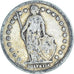 Monnaie, Suisse, Franc, 1907, Bern, TB, Argent, KM:24