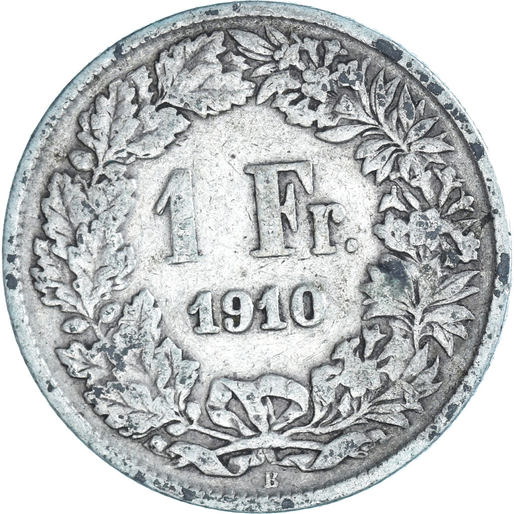 Münze, Schweiz, Franc, 1910, Bern, S, Silber, KM:24