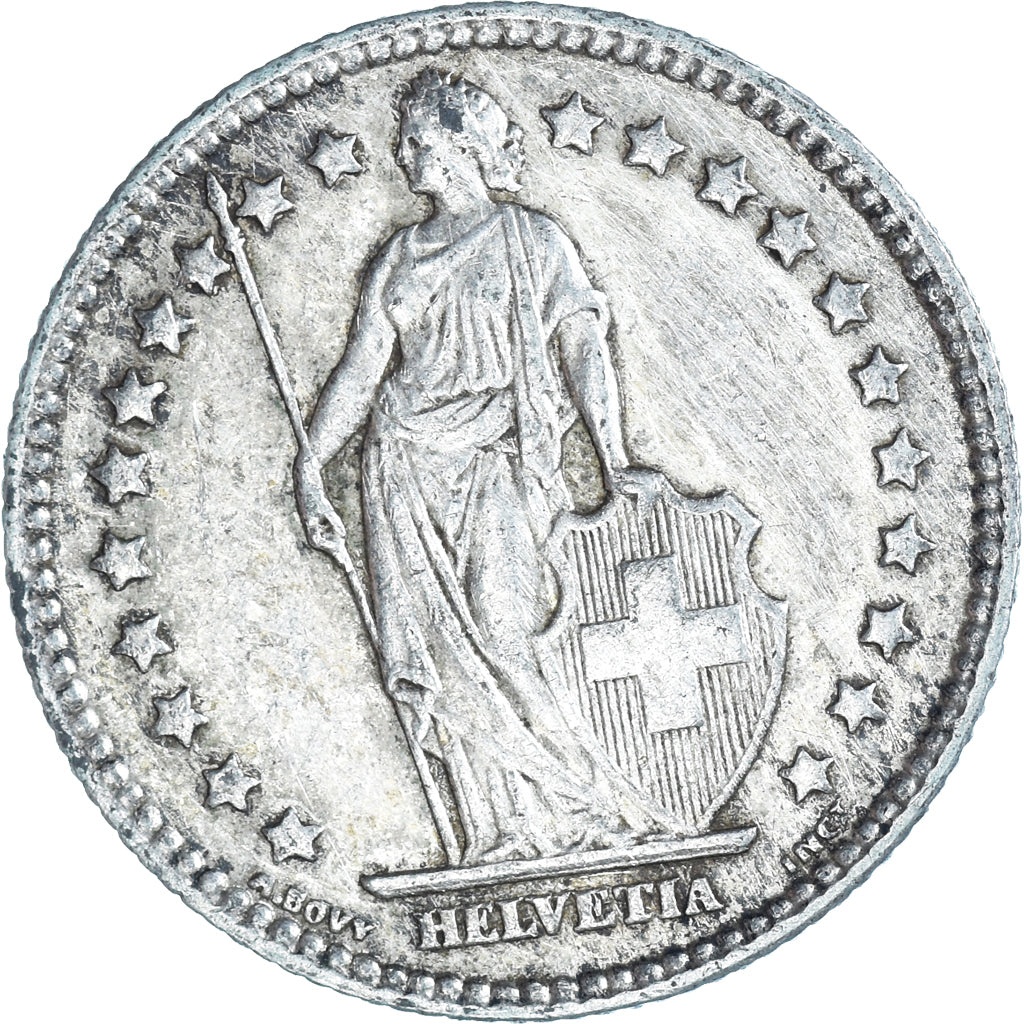 Moneta, Svizzera, Franc, 1910, Bern, BB, Argento, KM:24