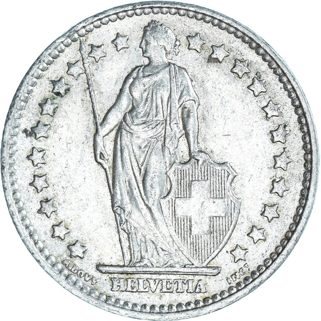 Coin, Switzerland, Franc, 1957, Bern, AU(50-53), Silver, KM:24