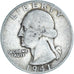 Coin, United States, Washington Quarter, Quarter, 1941, U.S. Mint, Philadelphia