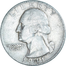 Coin, United States, Washington Quarter, Quarter, 1941, U.S. Mint, Philadelphia