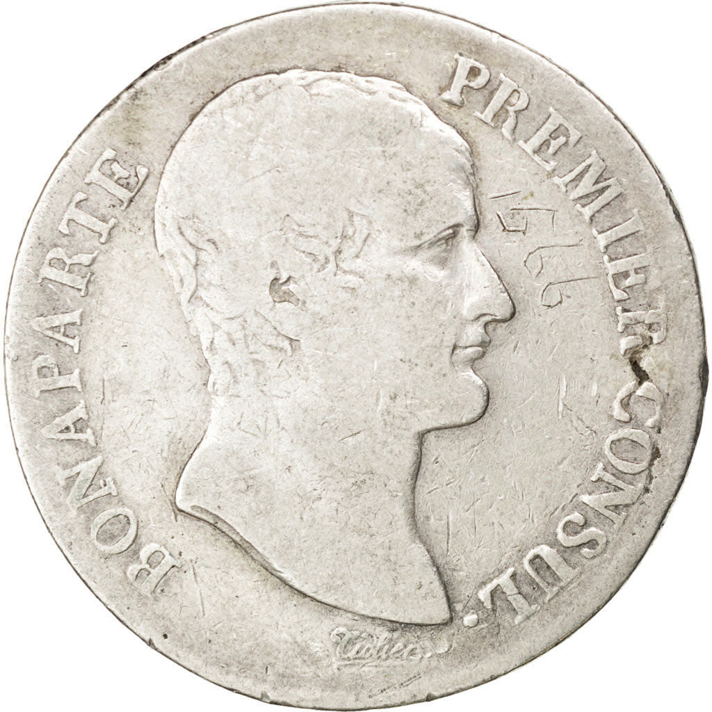 Francia, Napoléon I, 5 Francs, 1804, Paris, B+, Argento, KM:659.1, Gadoury:577