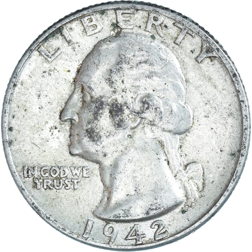Coin, United States, Washington, Quarter, 1942, Philadelphia, EF(40-45), Silver