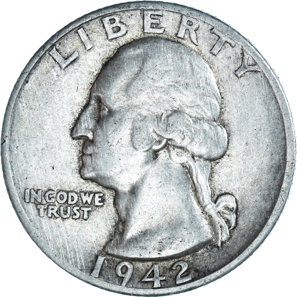 Monnaie, États-Unis, Washington Quarter, Quarter, 1942, U.S. Mint, San