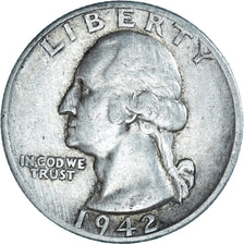Monnaie, États-Unis, Washington Quarter, Quarter, 1942, U.S. Mint, San