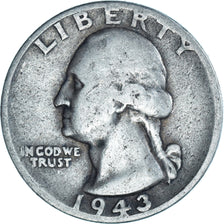 Munten, Verenigde Staten, Washington Quarter, Quarter, 1943, Philadelphia, FR