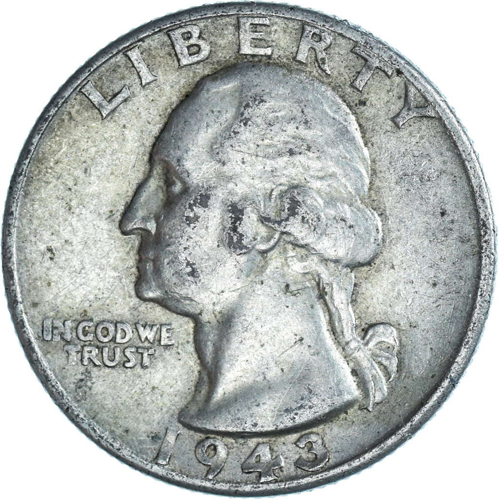 Coin, United States, Washington Quarter, Quarter, 1943, Philadelphia, EF(40-45)