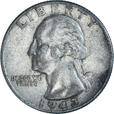 Coin, United States, Washington Quarter, Quarter, 1943, Philadelphia, EF(40-45)