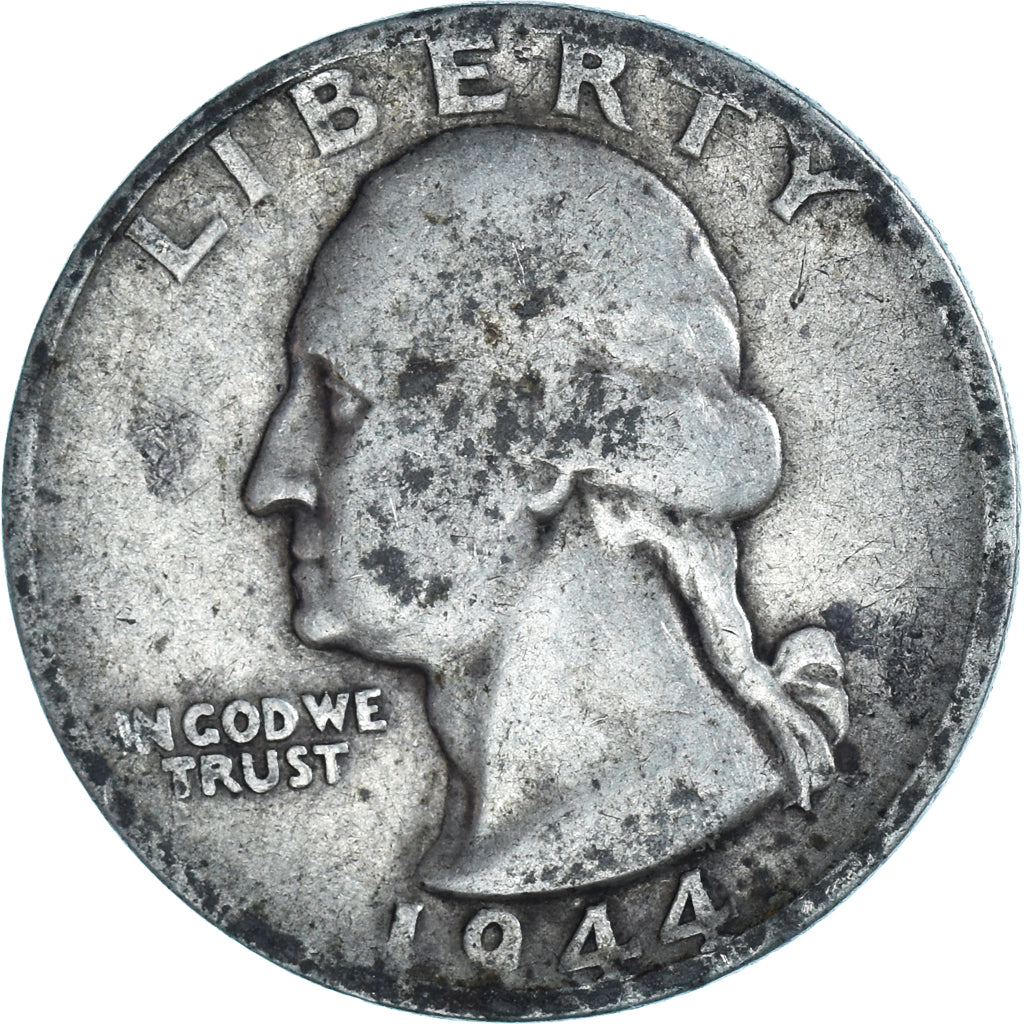 Coin, United States, Washington Quarter, Quarter, 1944, U.S. Mint, San