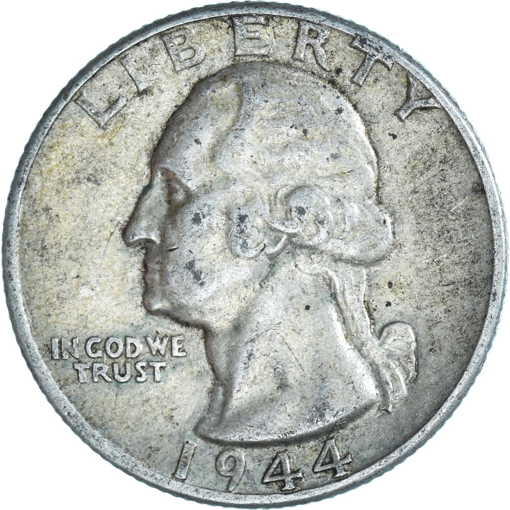 Coin, United States, Washington Quarter, Quarter, 1944, U.S. Mint, Philadelphia