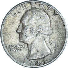Coin, United States, Washington Quarter, Quarter, 1944, U.S. Mint, Philadelphia