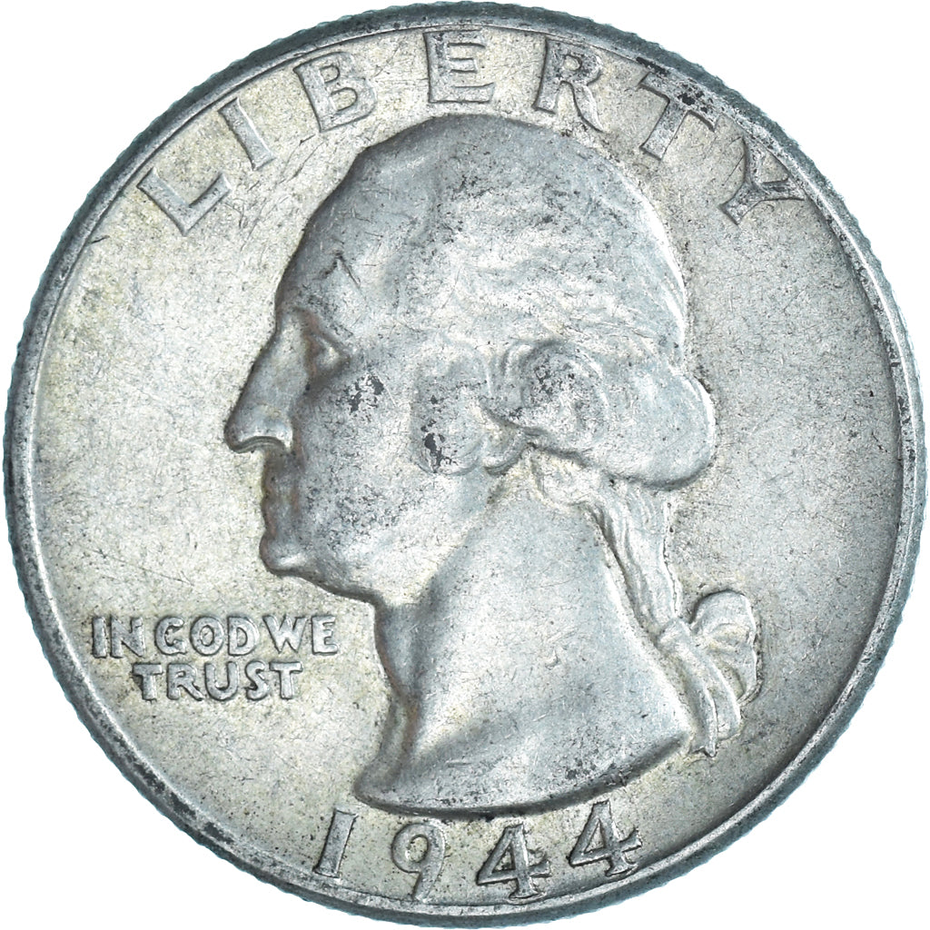 Coin, United States, Washington Quarter, Quarter, 1944, U.S. Mint, Philadelphia