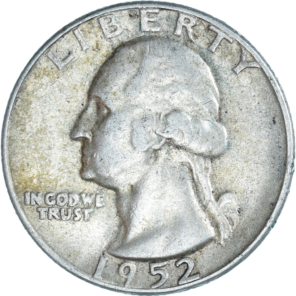 Monnaie, États-Unis, Washington Quarter, Quarter, 1952, U.S. Mint
