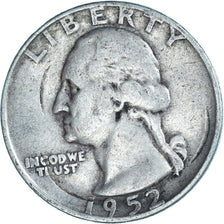 Coin, United States, Washington Quarter, Quarter, 1952, Denver, VF(30-35)