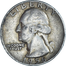 Coin, United States, Washington Quarter, Quarter, 1956, U.S. Mint, Denver