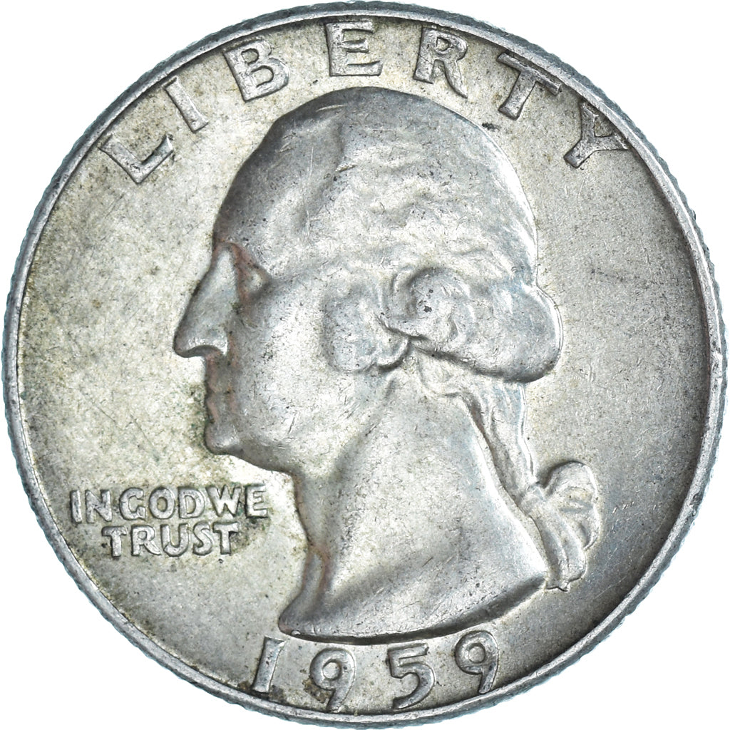 Moneta, Stati Uniti, Washington Quarter, Quarter, 1959, U.S. Mint, Denver, BB+