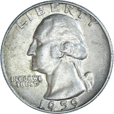 Moneta, Stati Uniti, Washington Quarter, Quarter, 1959, U.S. Mint, Denver, BB+