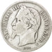 FRANCE, Napoléon III, 2 Francs, 1866, Bordeaux, KM #807.3, VF(20-25), Silver, G.
