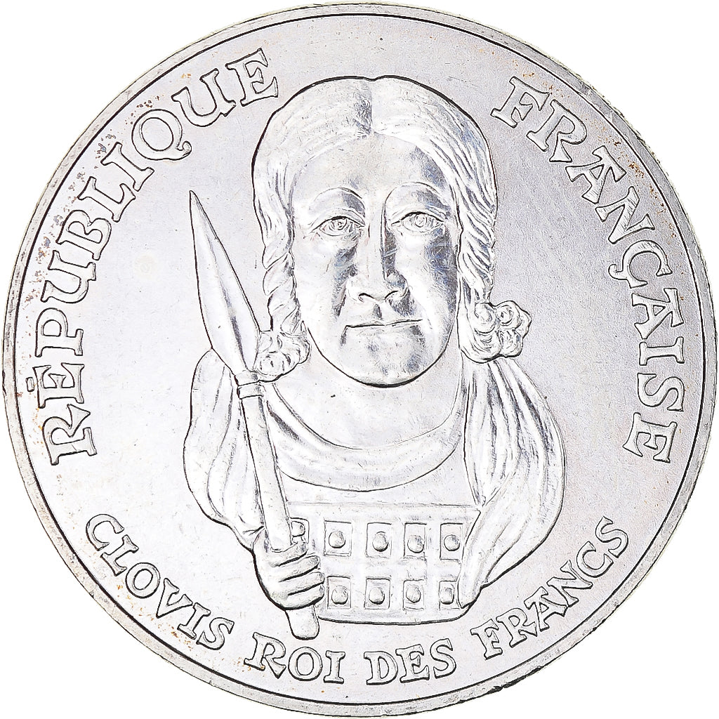 Monnaie, France, Clovis, 100 Francs, 1996, SUP+, Argent, Gadoury:953, KM:1180