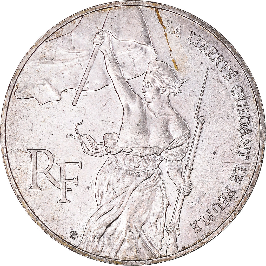 Coin, France, Liberté guidant le peuple, 100 Francs, 1993, AU(55-58), Silver